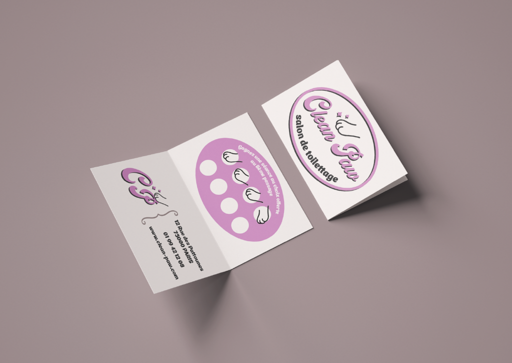 Carte de visite Clean paw